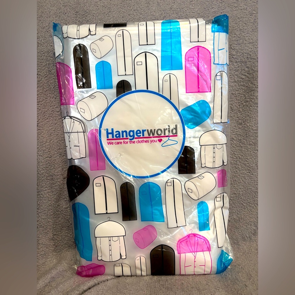 20 Clear 72inch‎ 80 Gauge Dry Cleaning Laundrette Polythylene Garment Cover